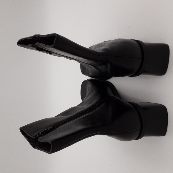 Naruralizer Elegant Black Women10.5M  Ankle Boots Leather Women Y2k Square Toe - Picture 5 of 13